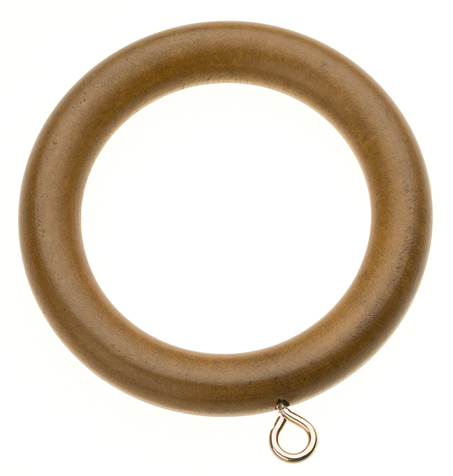 Swish Naturals Wood Curtain Rings Aged Oak Pack of 6 for 35m
