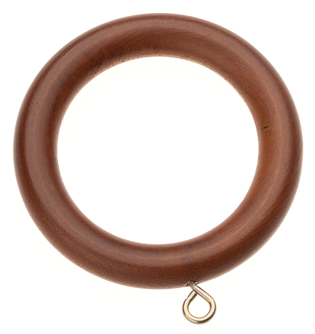 Swish Naturals Wood Curtain Rings Chestnut Pack of 6 for 35m