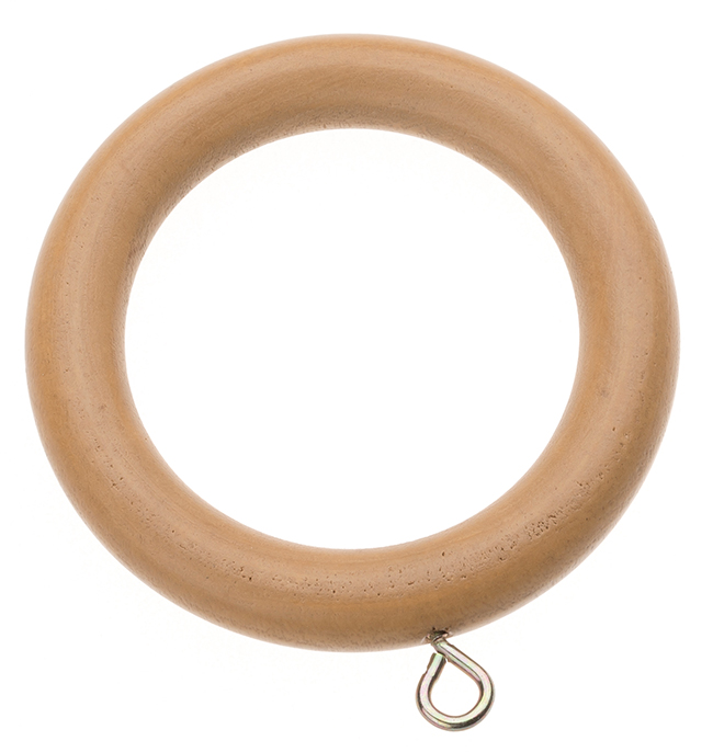 Swish Naturals Wood Curtain Rings Natural Oak Pack of 12 for