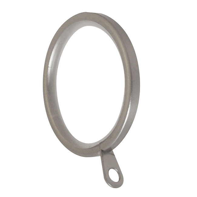 Swish Soho Curtain Rings  Satin Steel Pack of 12 for 28mm po