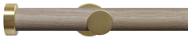 Swish 28mm Soho Eyelet Curtain Pole 150cm Chic, Brushed Gold