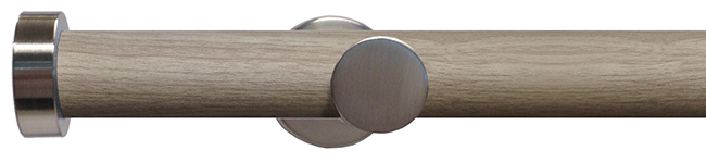 Swish 28mm Soho Eyelet Curtain Pole 240cm Chic, Satin Steel