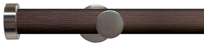 Swish 28mm Soho Eyelet Curtain Pole 240cm Funk, Satin Steel