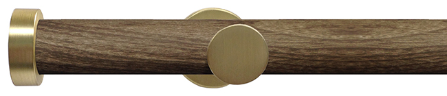 Swish 28mm Soho Eyelet Curtain Pole 240cm Minx, Brushed Gold