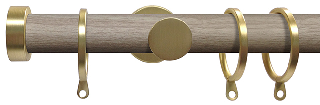 Swish 28mm Soho Curtain Pole 150cm Chic, Brushed Gold