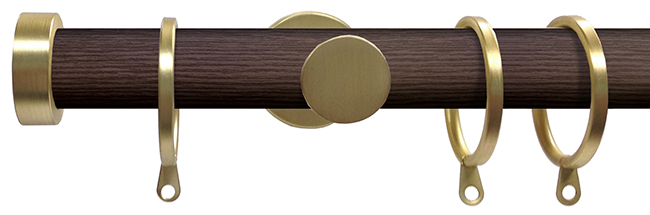 Swish 28mm Soho Curtain Pole 300cm Funk, Brushed Gold