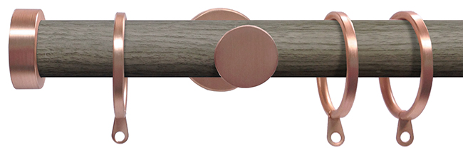 Swish 28mm Soho Curtain Pole 150cm Jazz, Rose Gold