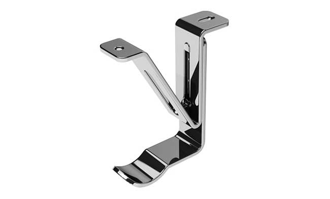 Swish Elements 28mm Top Fix Passing Bracket (1) Chrome