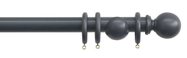 Shore 35mm Ball Pole Set 180cm - Charcoal