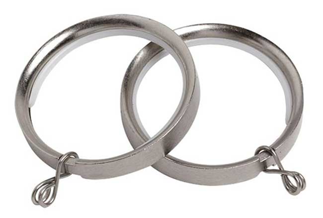 Speedy 28mm Lined Rings Satin Silver