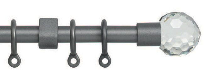 Speedy 13-16mm Acrylic Ball Pole Set 120-210cm Silver