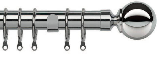 Speedy 25-28mm 170-300cm Pristine Ball Pole Set Chrome