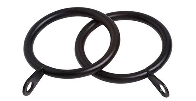 Speedy Pristine Rings Pack of 8 Black for 25-28mm pole