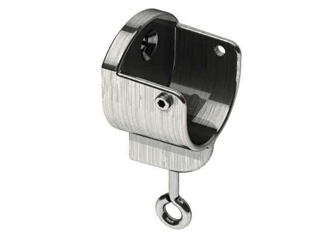 Swish 28mm Design Studio Recess Bracket (1) Satin Steel