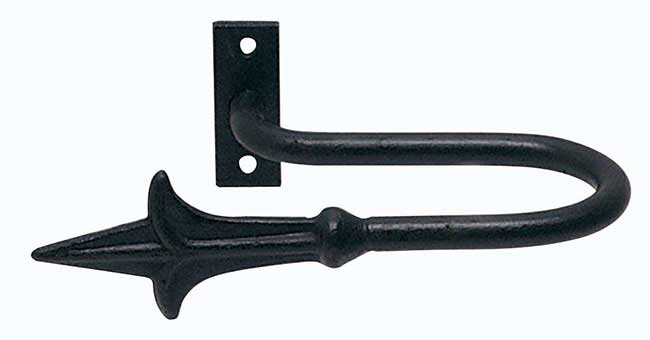 Artisan Classic Wrought Iron Regular Holdbacks Spear