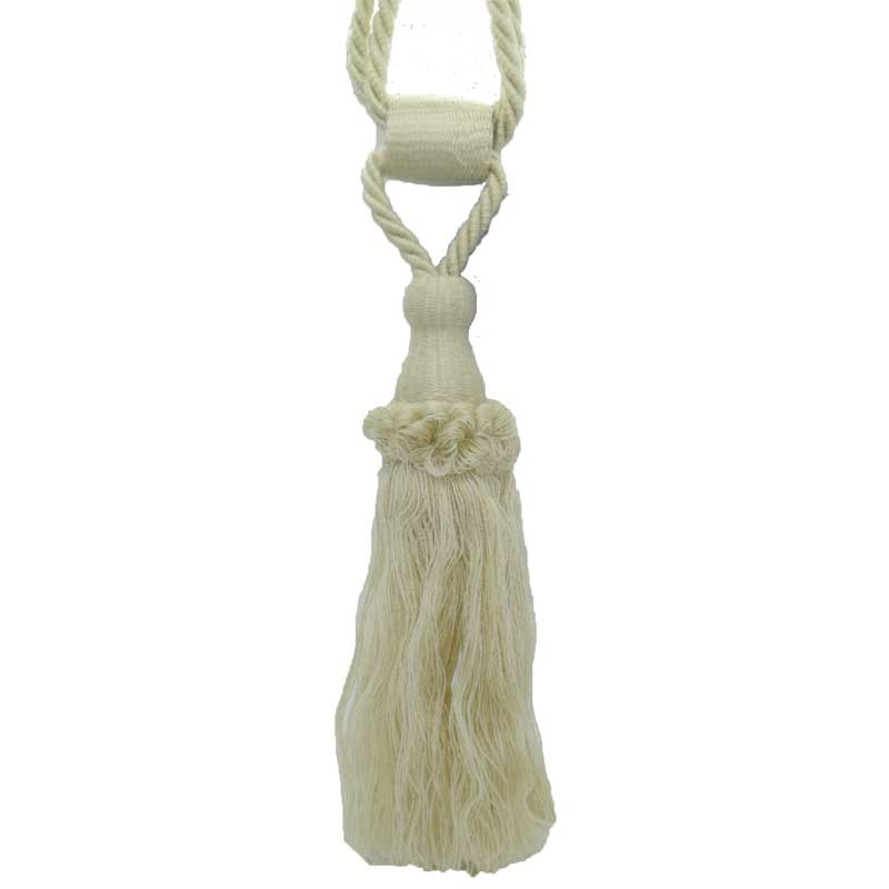 Jones Tassel Tieback Cream