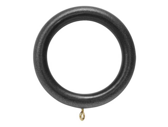 Museum 45mm Wood Rings Satin Pewter Pack of 4