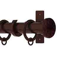 Brown/Bronze Curtain Poles