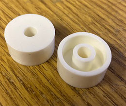 Rolls White Plastic Track Spacer 20mm Diameter x 10mm deep