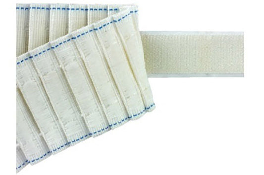 Press & Drape 50mm (2") White Pencil Pleat Tape 1mt