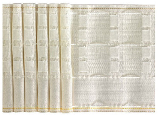 150mm (6") Woven Pocket White Pencil Pleat Tape Box 50mt