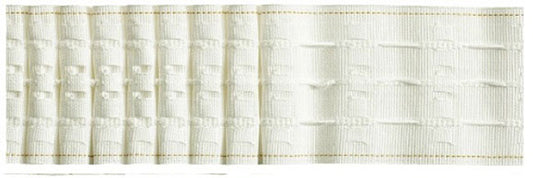 Multi Woven Pocket 76mm (3") White Pencil Pleat Tape Box 50mt