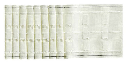 Tape 3" FR Woven Pocket White Pleat Tape Box 50mt