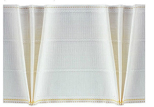 150mm (6") White Triple/Pinch Pleat Tape 1mt