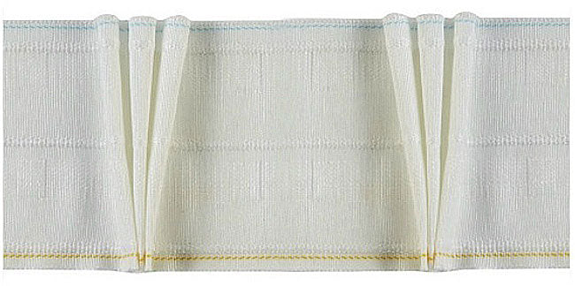 100mm (4") White Triple/Pinch Pleat Tape 1mt