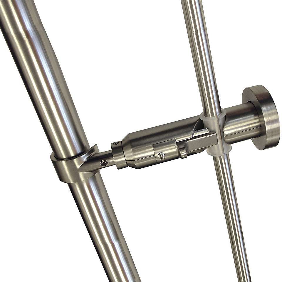 Speedy 13/28mm 180cm Ball Double Pole set Satin Silver
