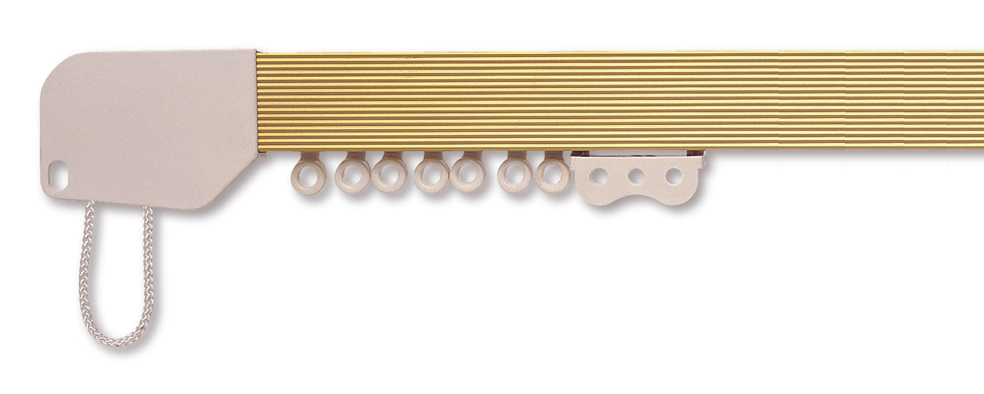 Hallis Superglide Corded Metal Curtain Track 500cm Gold