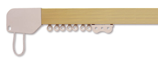 Hallis Superglide Corded Metal Curtain Track 500cm Gold