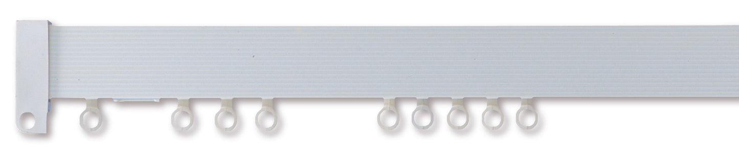 Hallis Superglide Uncorded Metal Curtain Track 500cm White