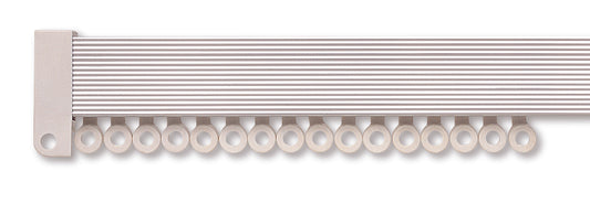 Hallis Superglide Uncorded Metal Curtain Track 500cm Silver