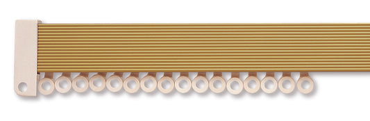 Hallis Superglide Uncorded Metal Curtain Track 500cm Gold