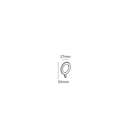 Speedy Plastic rings for 16/19 dia pole Black