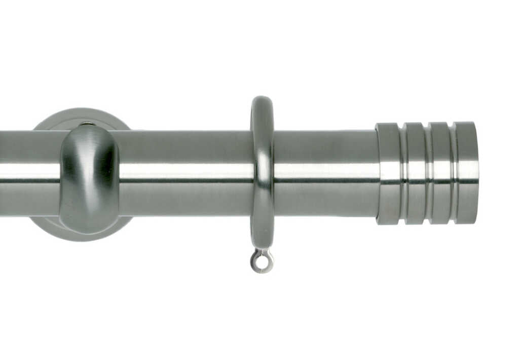 28mm Neo Stud Stainless Steel Curtain Pole 360cm