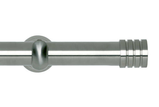 28mm Neo Stud Stainless Steel Eyelet Curtain Pole 360cm