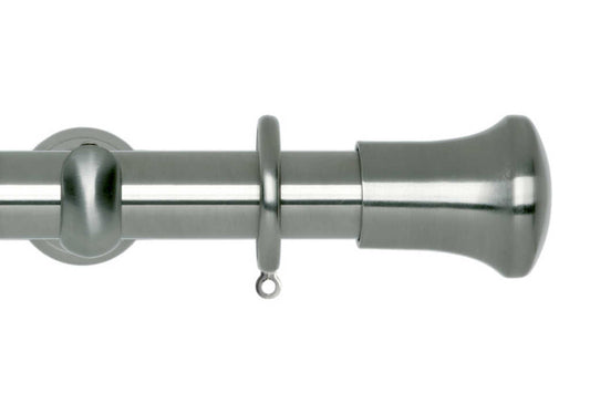 28mm Neo Trumpet Stainless Steel Curtain Pole 360cm