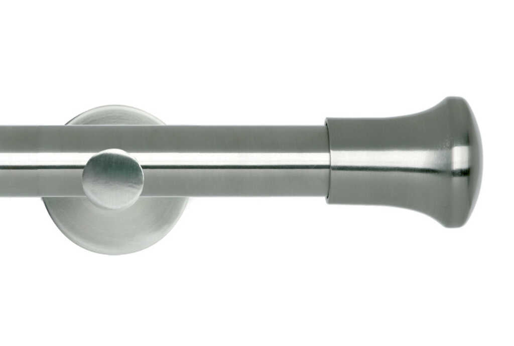 28mm Neo Trumpet Stainless Steel Eyelet Curtain Pole 300cm Cyl