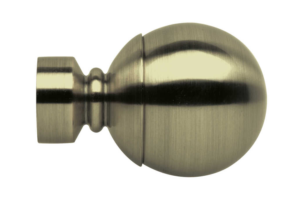 28mm Neo Spun Brass Ball Finials (pair)