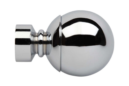 28mm Neo Chrome Ball Finials (pair)