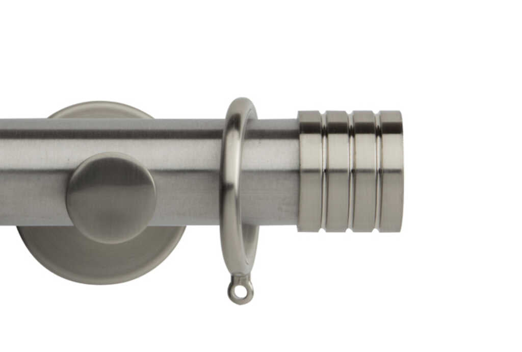 35mm Neo Stud Stainless Steel Curtain Pole 360cm