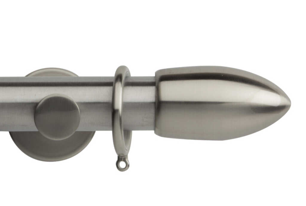 35mm Neo Bullet Stainless Steel Curtain Pole 300cm