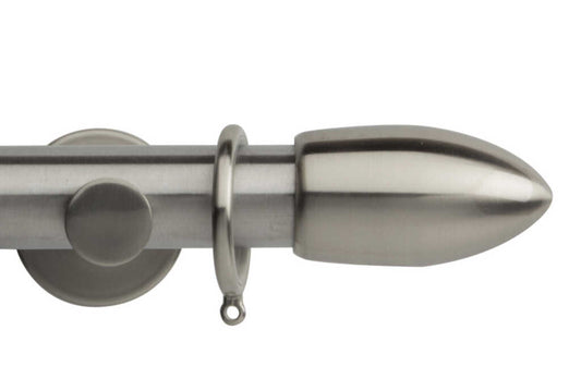 35mm Neo Bullet Stainless Steel Curtain Pole 180cm
