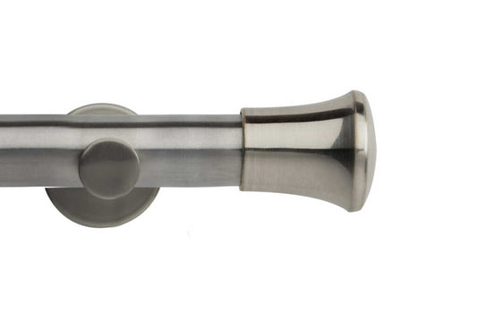 35mm Neo Trumpet Stainless Steel Eyelet Curtain Pole 360cm
