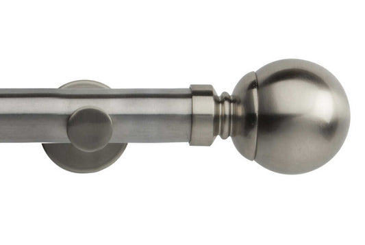 35mm Neo Ball Stainless Steel Eyelet Curtain Pole 360cm