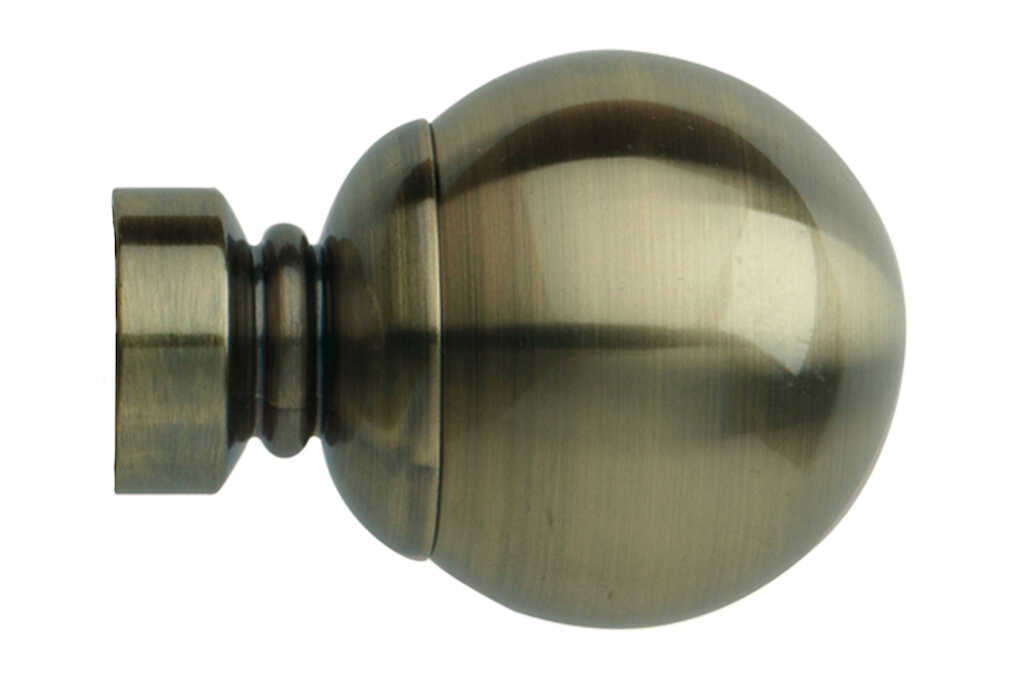 35mm Neo Spun Brass Ball Finials (pair)