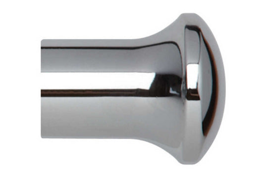 35mm Neo Chrome Trumpet Finials (pair)