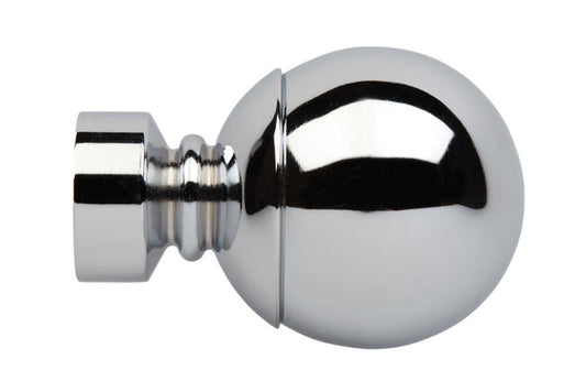 35mm Neo Chrome Ball Finials (pair)